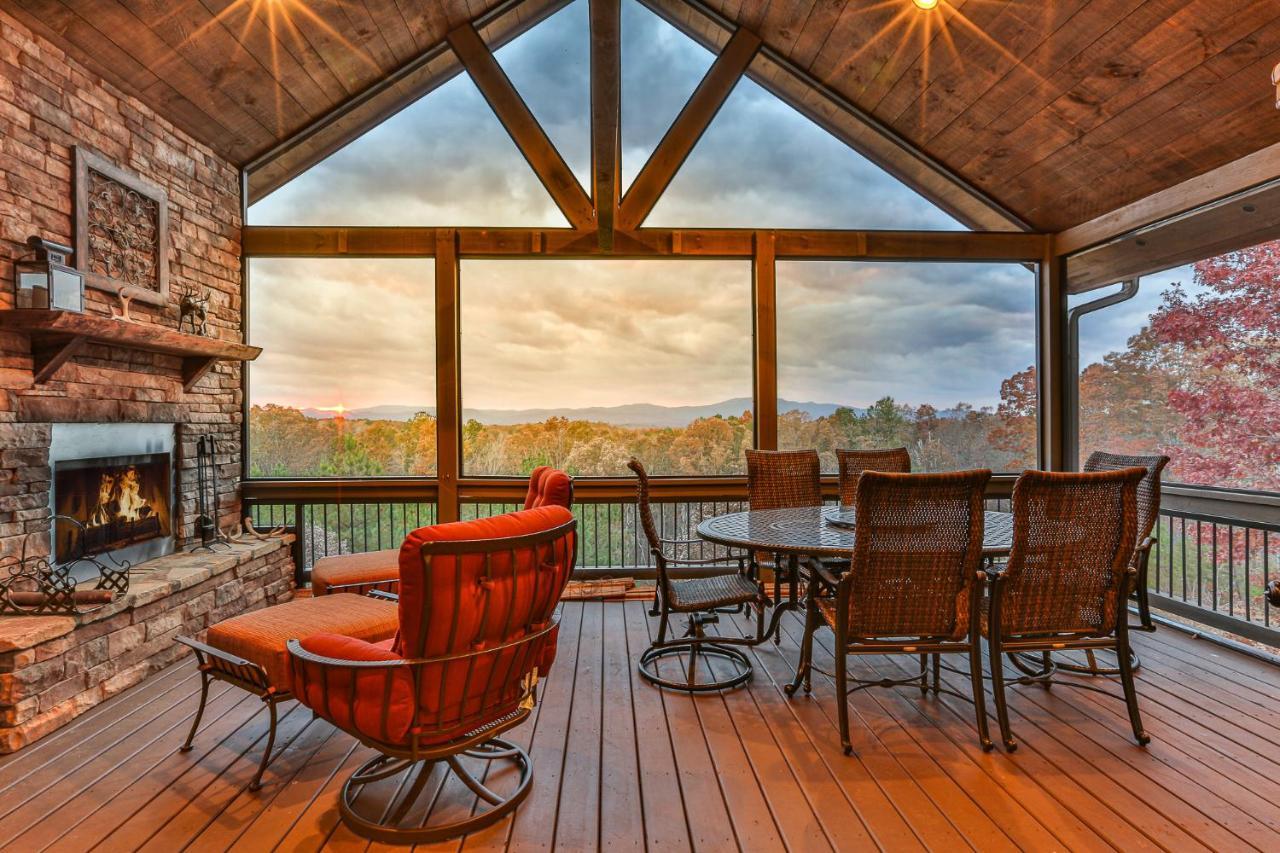 Eagles Crest - Long Range Layered Mountain Views In Peaceful Neighborhood! Villa Mineral Bluff Buitenkant foto