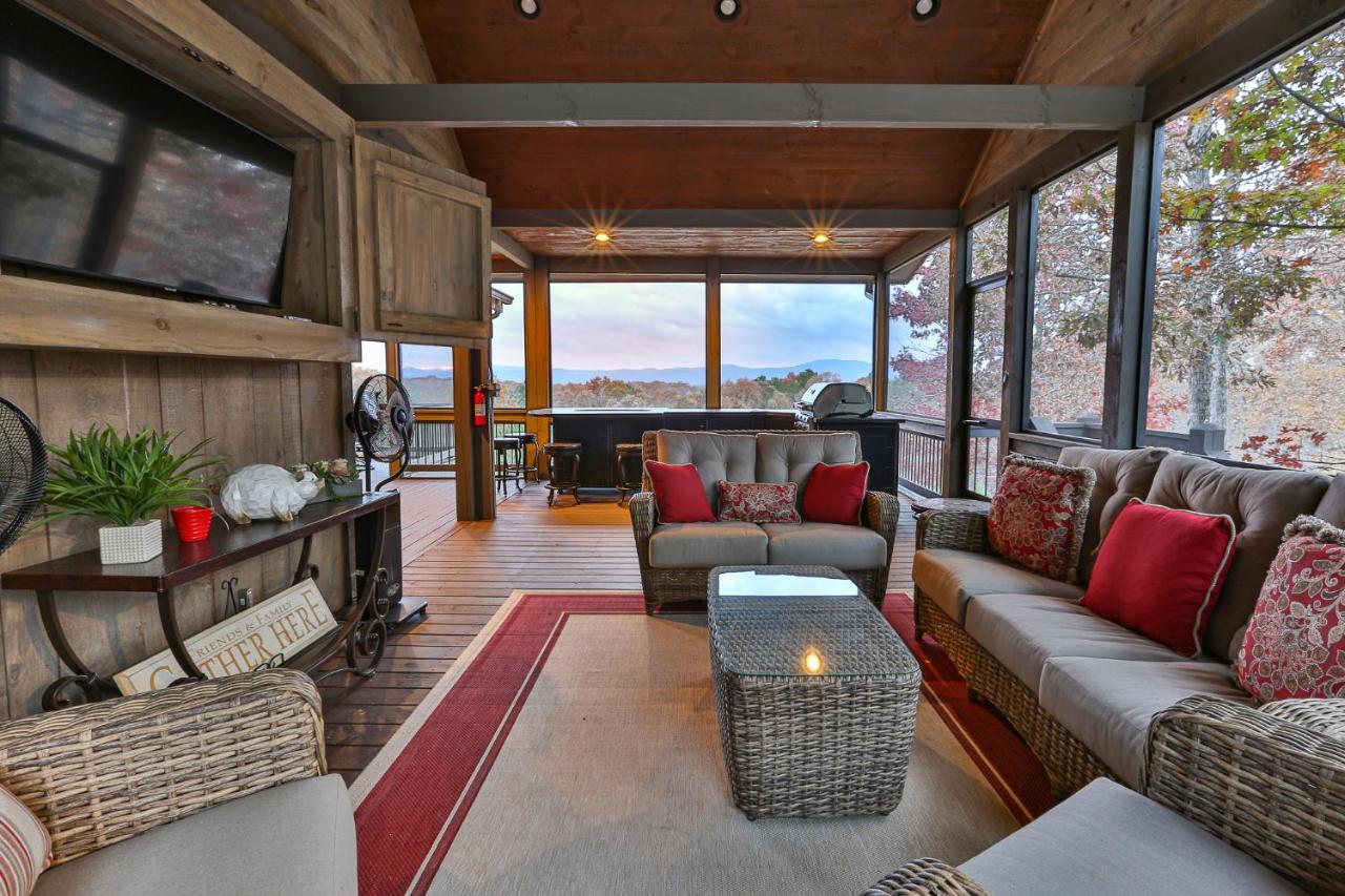 Eagles Crest - Long Range Layered Mountain Views In Peaceful Neighborhood! Villa Mineral Bluff Buitenkant foto